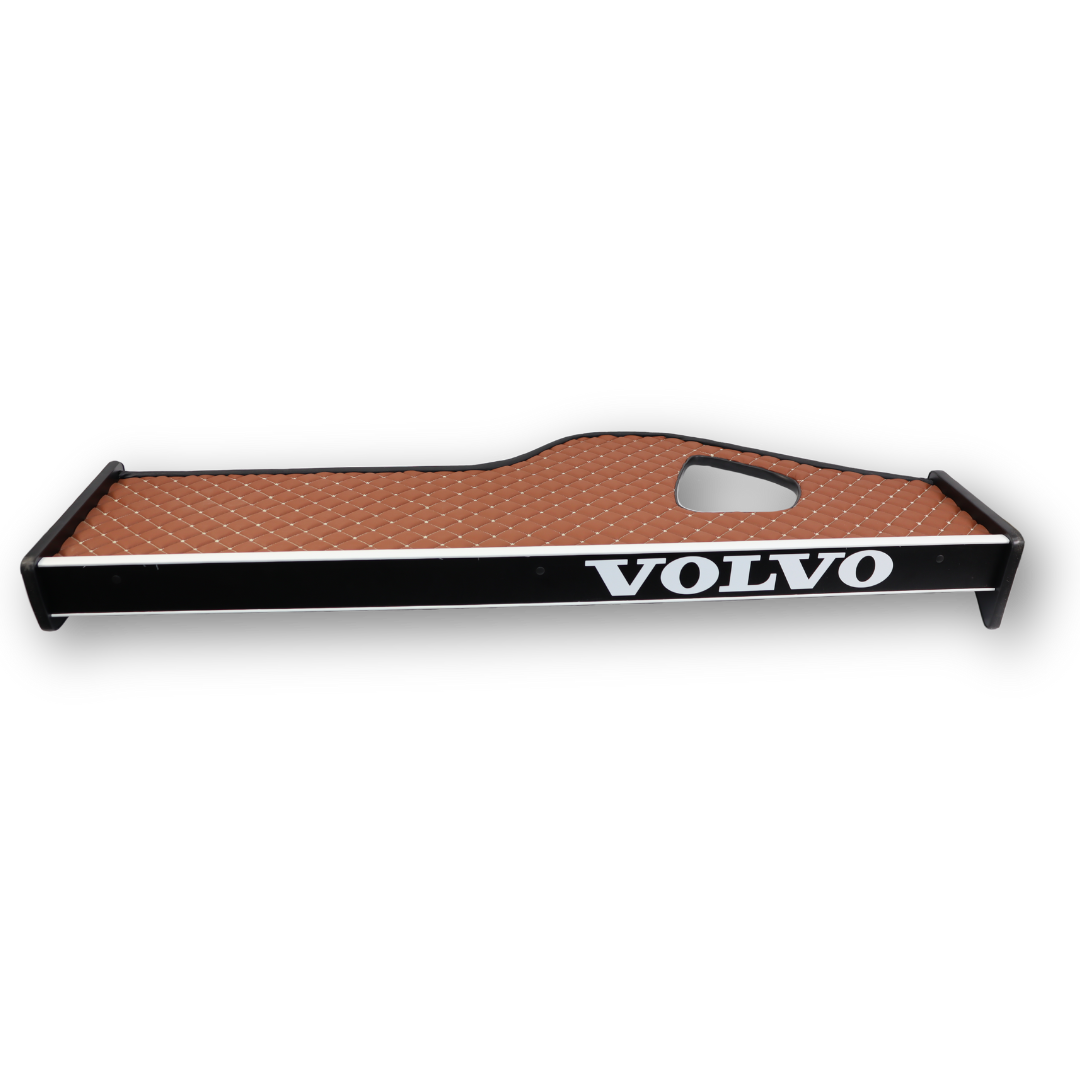 Полка кабины длинная VOLVO FH 12\16 (2002-2008) коричневая \ST- Экокожа стёжка\