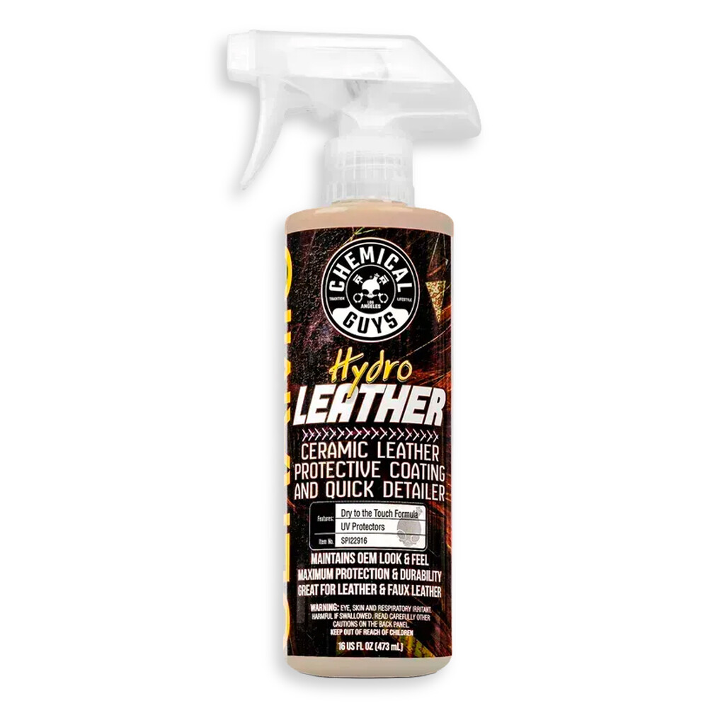 Керамическая защита и квик детейлер для кожи Hydroleather Ceramic Leather Protective Coating and Quick Detailer - 473мл Керамическая защита и квик детейлер для кожи Hydroleather Ceramic Leather Protective Coating and Quick Detailer - 473мл