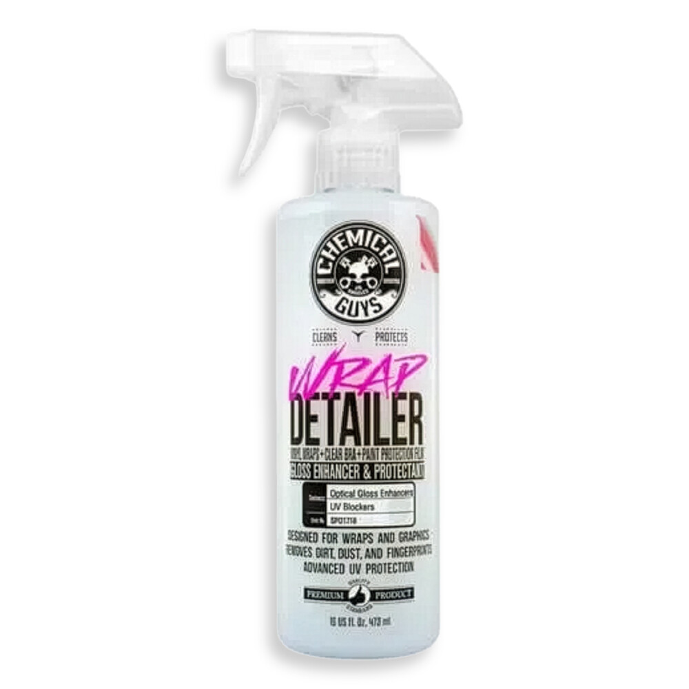 Средство по уходу за цветными и прозрачными виниловыми и полиуретановыми пленками Wrap Detailer Unique Quick Detailer & Protectant For Vinyl - 473мл Средство по уходу за цветными и прозрачными виниловыми и полиуретановыми пленками Wrap Detailer Unique Quick Detailer & Protectant For Vinyl - 473мл