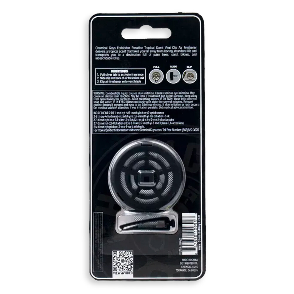 Ароматизатор на решетку кондиционера Forbidden Paradise Tropical Scent Vent Clip Air Freshener