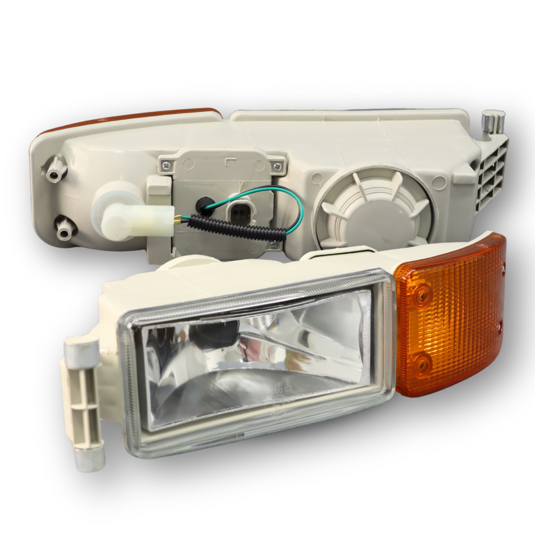 Фара противотуманная MAN TGA, TGL I, TGM I, TGS I, TGX I, L2000, LION'S (1993-) H4, PY21W, с жёлтым поворотником, левая (C.F.BERG)