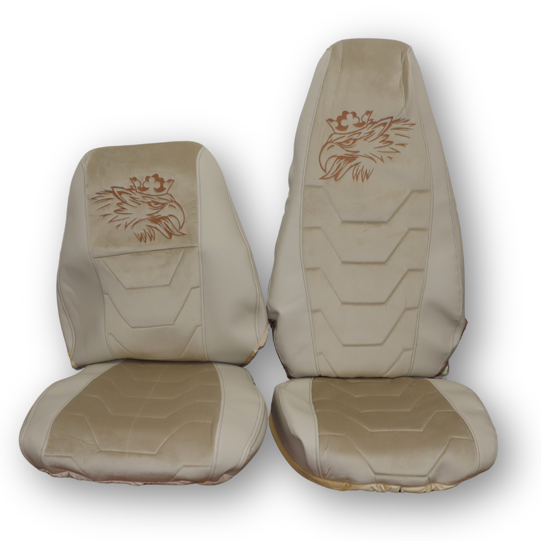 Чохол на сидіння SCANIA R,G,P (2004-2017) водить. пілот - пас. складне, бежевий Чохол на сидіння SCANIA R,G,P (2004-2017) водить. пілот - пас. складне, бежевий