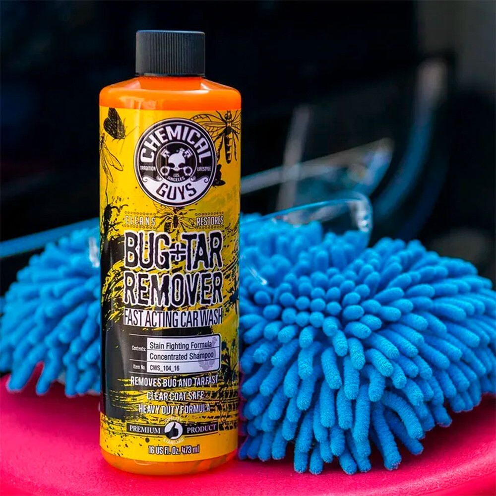 Автошампунь быстродействующий, который очищает смолы и следы от насекомых Bug Plus Tar Remover Heavy Duty Car Wash Shampoo - 1893мл Автошампунь быстродействующий, который очищает смолы и следы от насекомых Bug Plus Tar Remover Heavy Duty Car Wash Shampoo - 1893мл