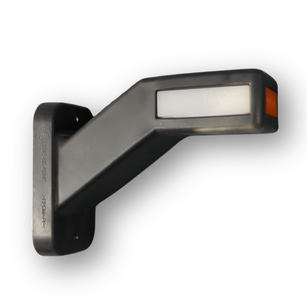 Фонарь габаритный рог LED NEON 12-24 V, трёхцветный с указателем поворота, 15см, правый (WAS)