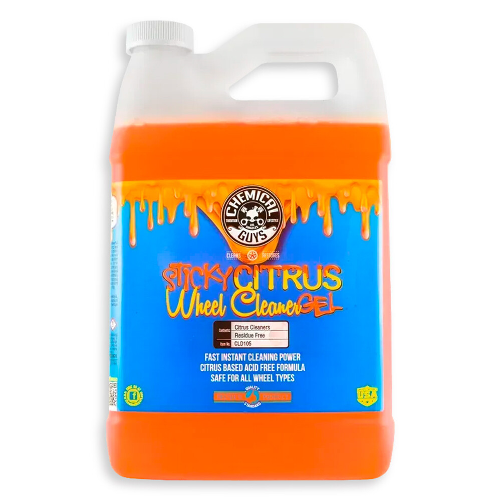 Гель липкий для чистки дисков с ароматом цитрусовых Sticky Citrus Wheel - 3785мл