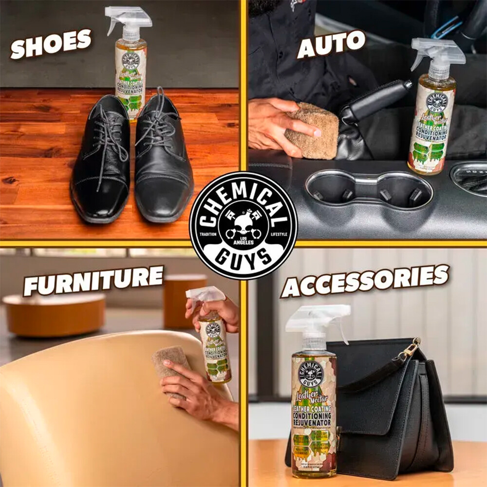 Кондиционирующее средство нектар для кожи Leather Nectar Leather Coating Conditioning Rejuvenator - 473мл Кондиционирующее средство нектар для кожи Leather Nectar Leather Coating Conditioning Rejuvenator - 473мл