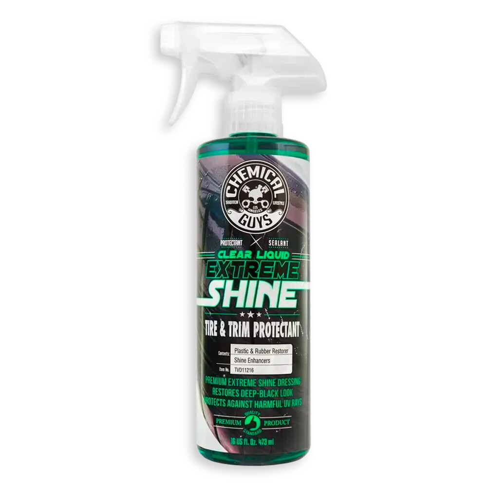 Защитный спрей для обработки пластика и резины Clear Liquid Extreme Tire Shine - 473мл Защитный спрей для обработки пластика и резины Clear Liquid Extreme Tire Shine - 473мл