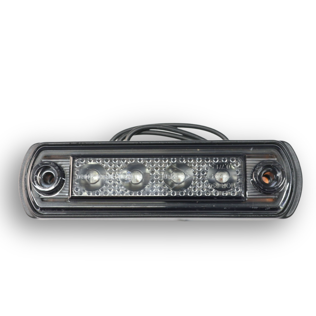 Габаритный фонарь передний LED красный 110*31*13, 12/24V «GRAPHITE» (HORPOL)