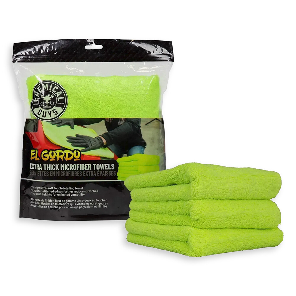 Полотенце El Gordo Extra Thick Professional Microfiber Towel, Green, 3шт Полотенце El Gordo Extra Thick Professional Microfiber Towel, Green, 3шт