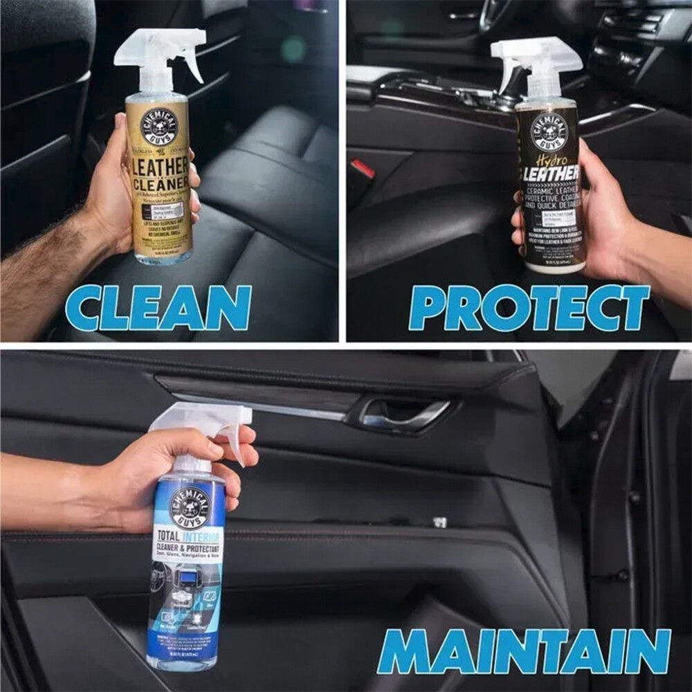 Набор для чистки и защиты кожаного салона Leather Interior Vlean & Protect Kit Набор для чистки и защиты кожаного салона Leather Interior Vlean & Protect Kit