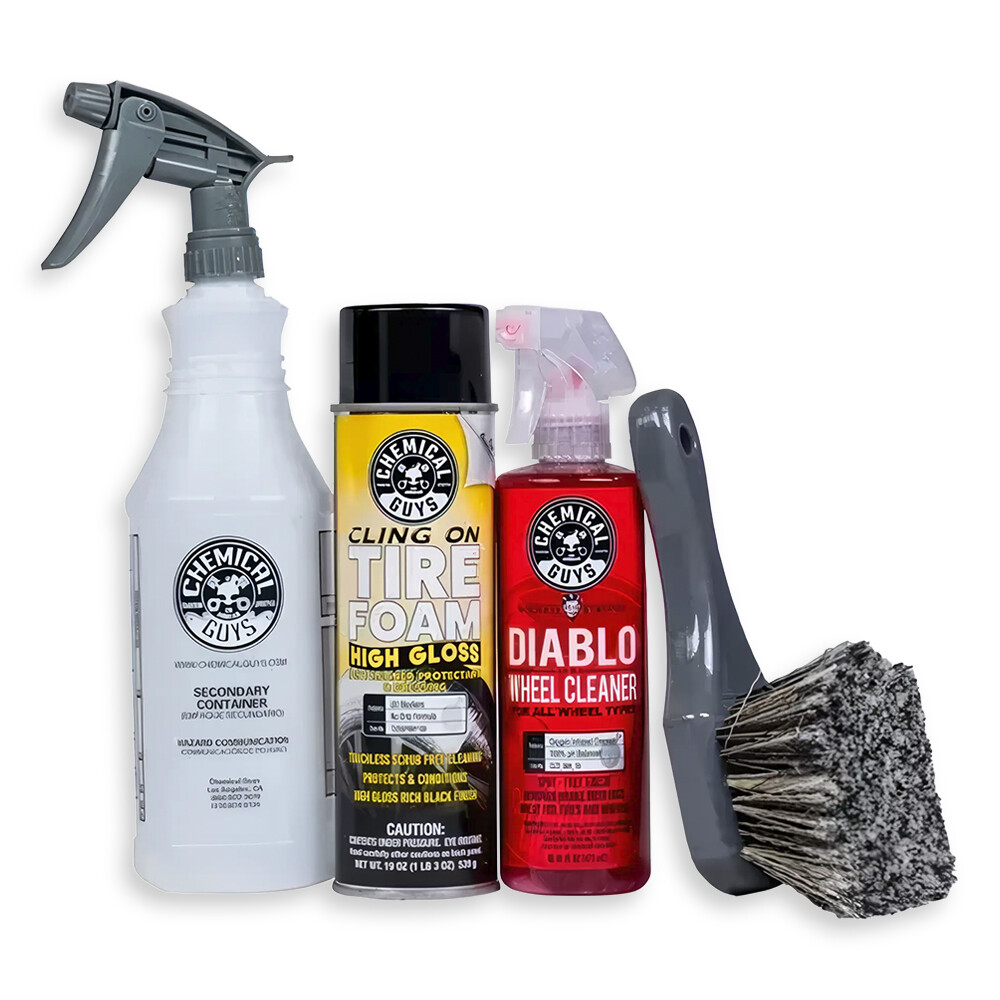Набор для очистки колес и блеска шин The Diablo Wheel Cleaning & Tire Foaming Shine Kit Набор для очистки колес и блеска шин The Diablo Wheel Cleaning & Tire Foaming Shine Kit