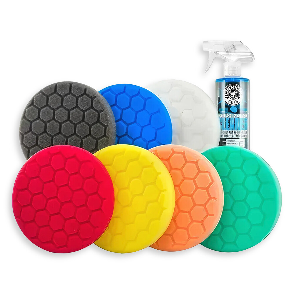 Набор полировальных кругов 125мм с очистителем полировальных кругов