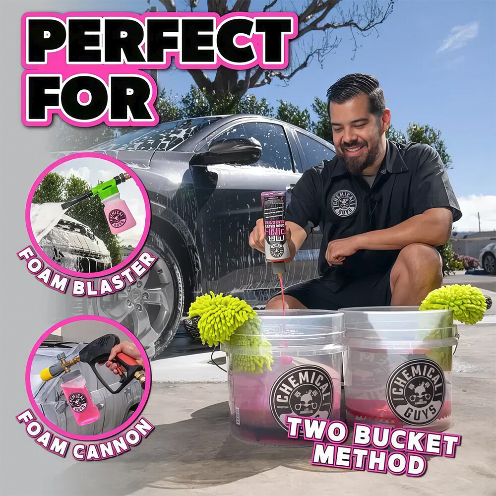 Автошампунь с воском Mr.Pink Foam Party™ - 3785 мл Автошампунь с воском Mr.Pink Foam Party™ - 3785 мл