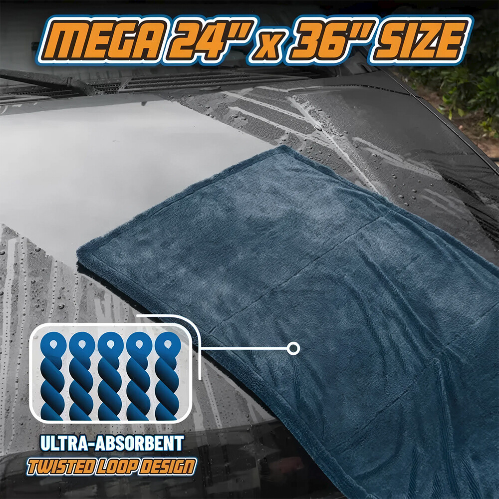 Полотенце микрофибровое для сушки Megalodon Microfiber Drying Towel 61x 91см Полотенце микрофибровое для сушки Megalodon Microfiber Drying Towel 61x 91см