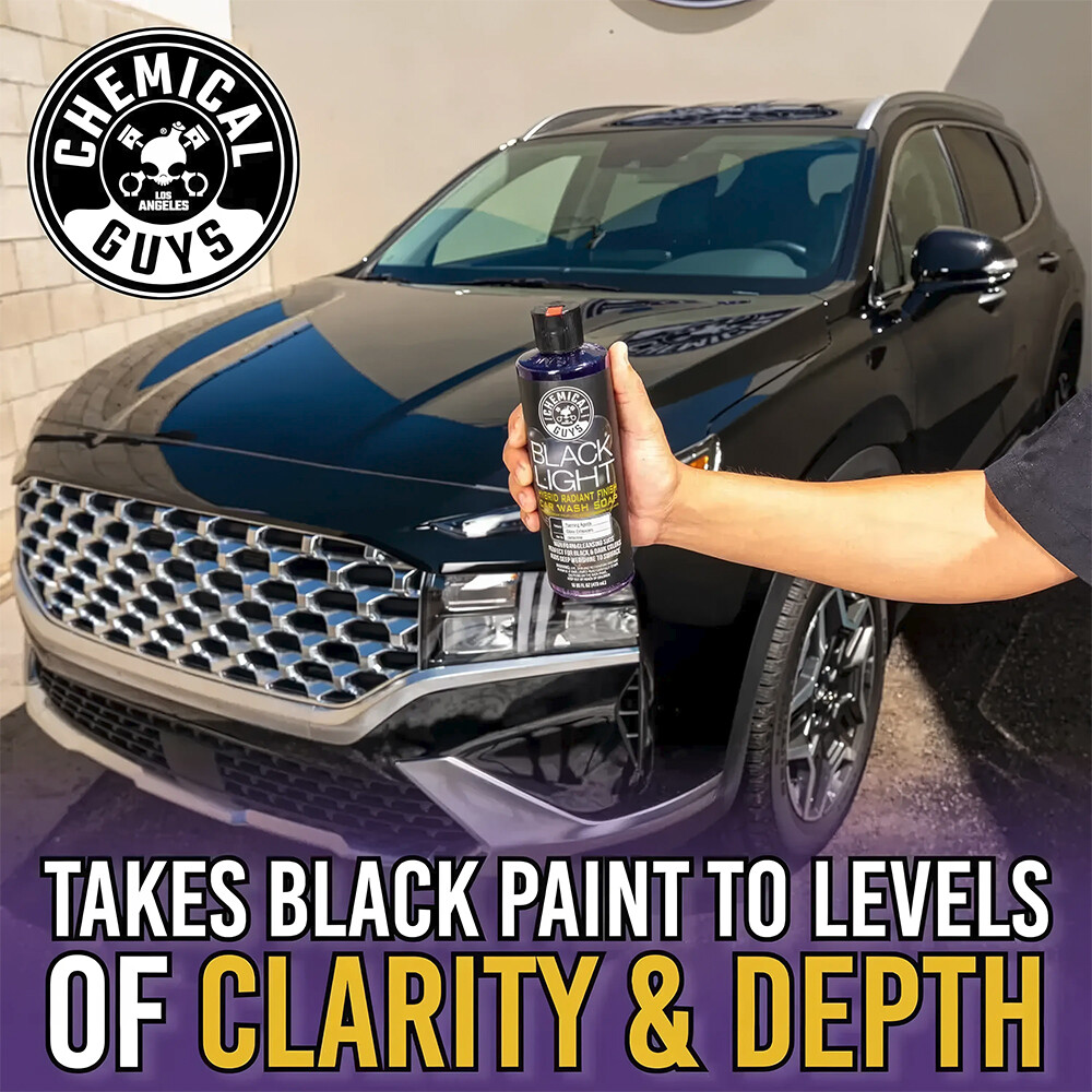 Автошампунь для черных и темных оттенков Black Light Hybrid Radiant Finish Car Wash Soap For Black and Dark Colored Cars - 1893 мл Автошампунь для черных и темных оттенков Black Light Hybrid Radiant Finish Car Wash Soap For Black and Dark Colored Cars - 1893 мл
