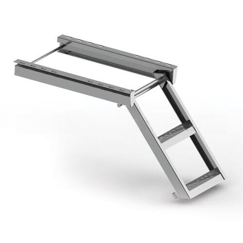 Лестница для фургона выдвижная 2 ступеньки 572,5*400mm (цинк)