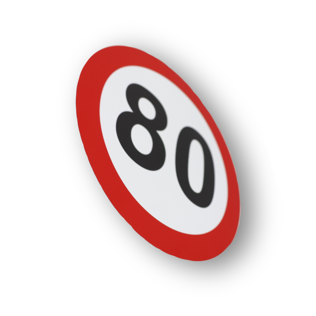 Наклейка "80" Ø16мм