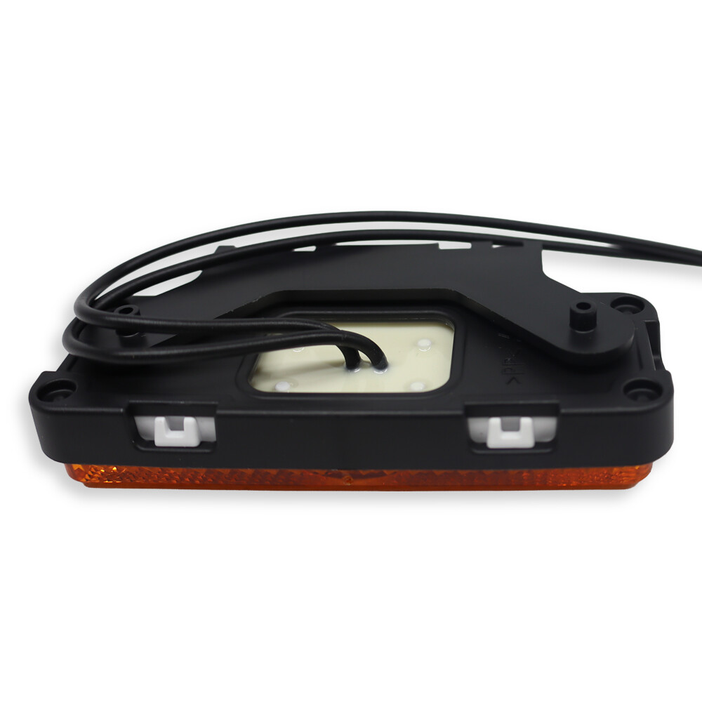 Фонарь габаритный диодный желтый 12-24 V, с креплением + отражатель (WAS)