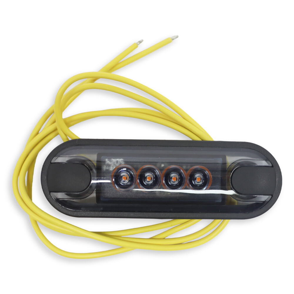 Фонарь габаритный "Slim" желтый LED 12/24V  HORPOL