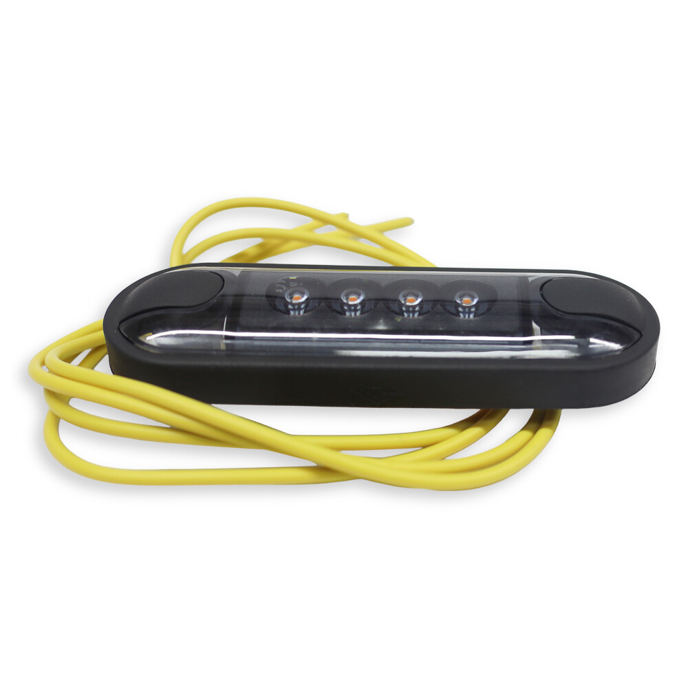 Фонарь габаритный "Slim" желтый LED 12/24V  HORPOL