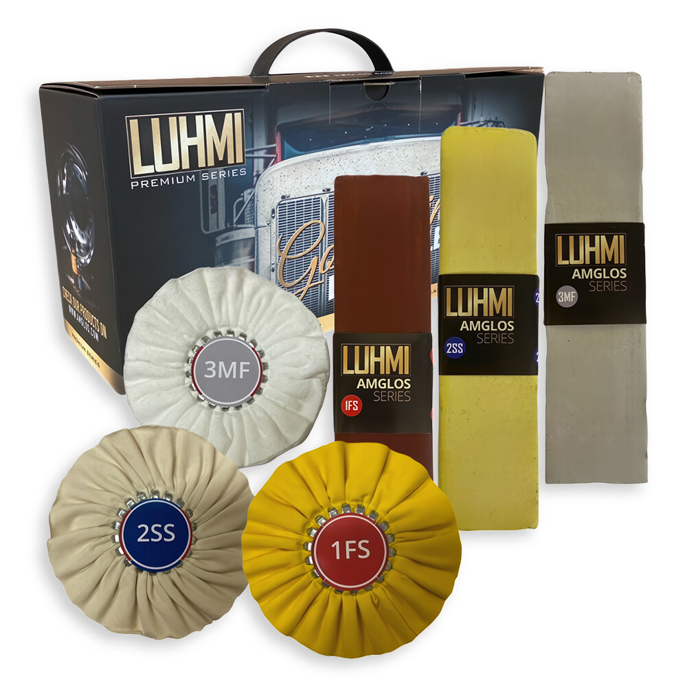 Набор LUHMI 3 Step MINI для трехэтапной полировки алюминия Набор LUHMI 3 Step MINI для трехэтапной полировки алюминия