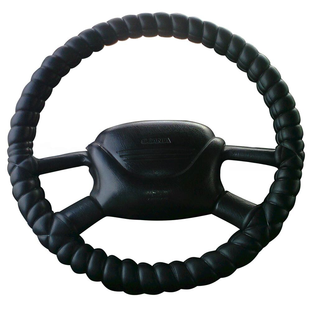 Оплетка руля Renault Magnum. 145*11*46 \шнуровка поролон\ черная