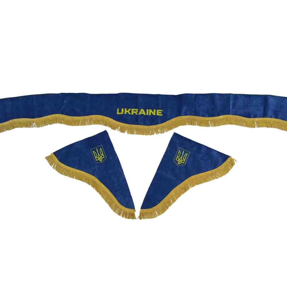Шторка комп. УКРАИНА синяя (вышивка)