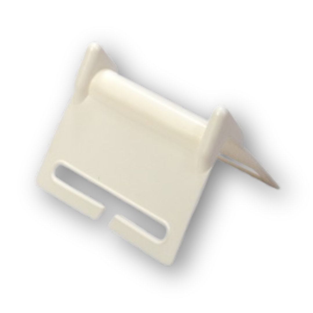 Транспортировочный уголок для стяжного ремня 100\130мм белый