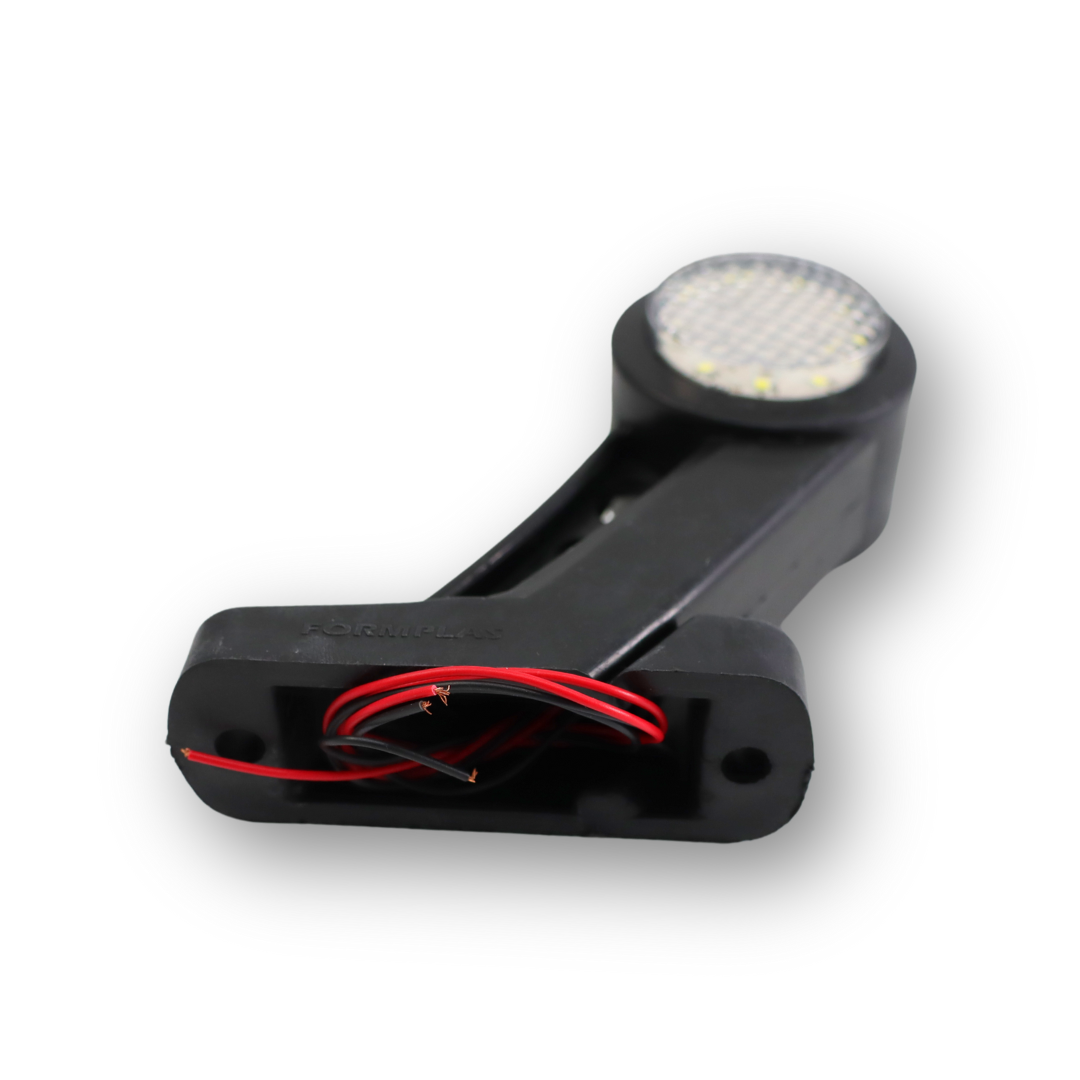 Фонарь габаритный рог LED кривой 13 см Фонарь габаритный рог LED кривой 13 см