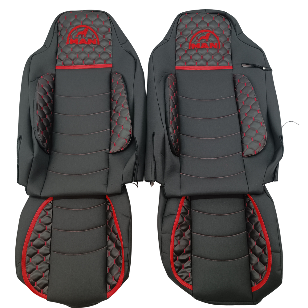 Чохол на сидіння KILIFI MAN TGX,TGA,TGL,TGM,TGS; (2007-2020) 1 ремінь, водій та пасажир (Низький) Чорний