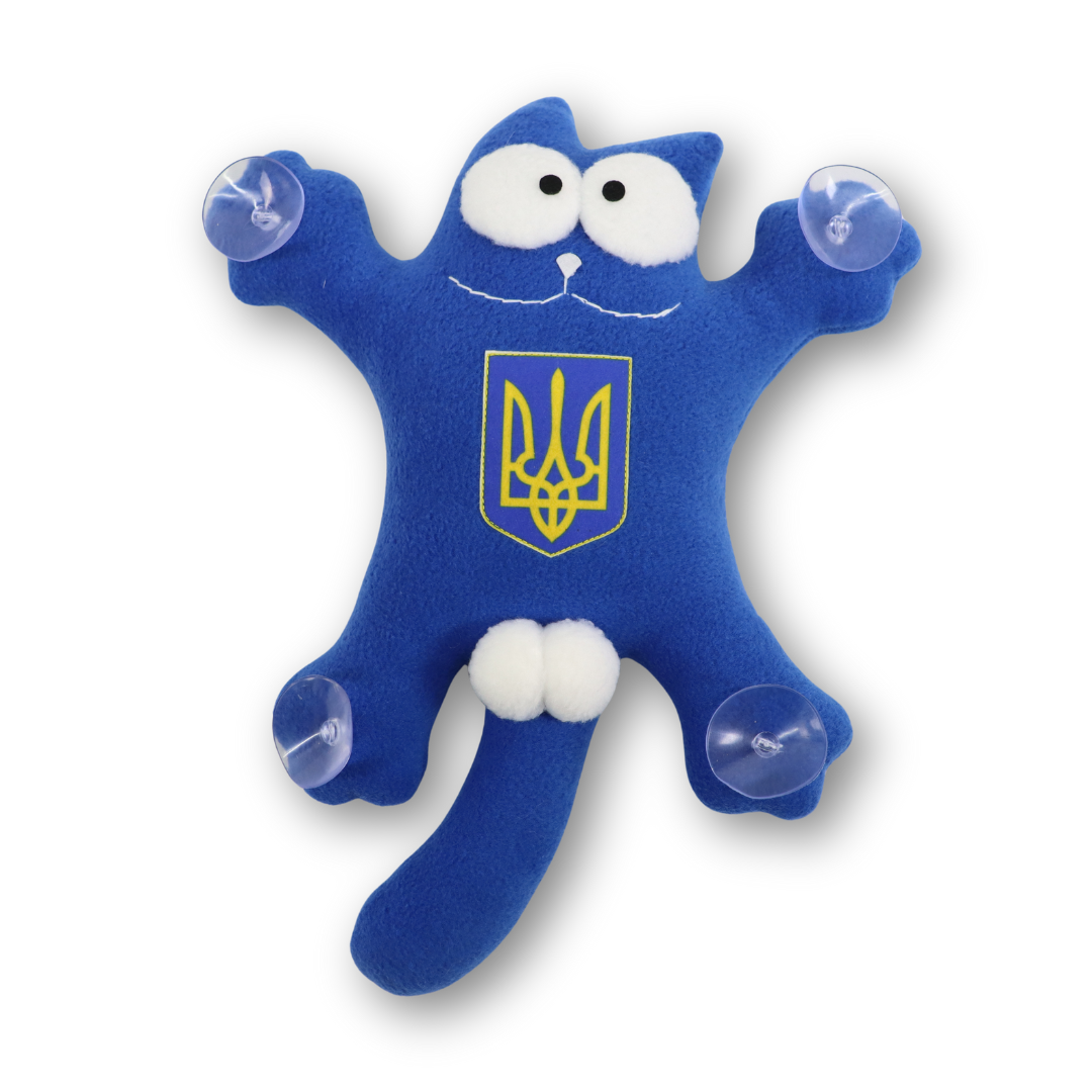 Кот игрушка трезубец синий