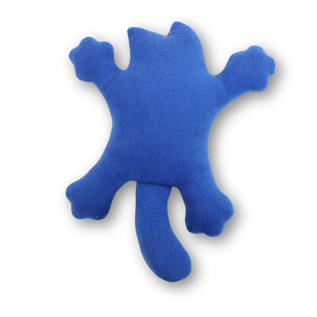 Кот игрушка трезубец синий