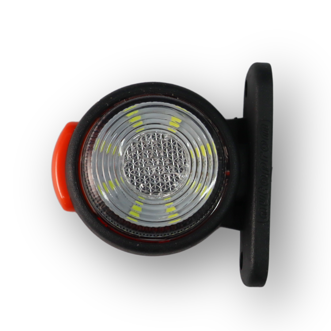 Ліхтар габаритний ріг LED прямий червоно-білий\GERAY\