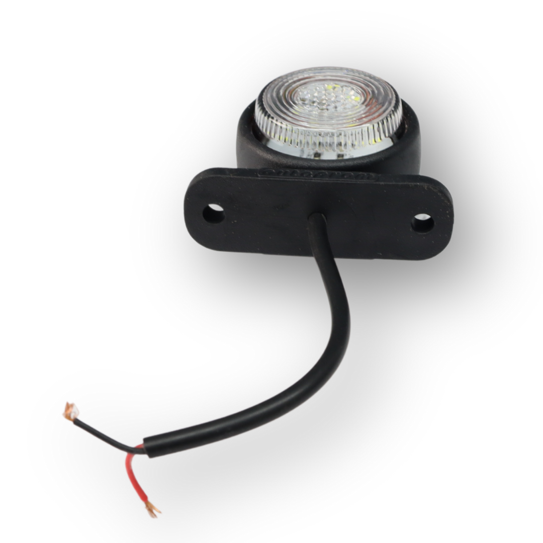 Ліхтар габаритний ріг LED прямий червоно-білий\GERAY\
