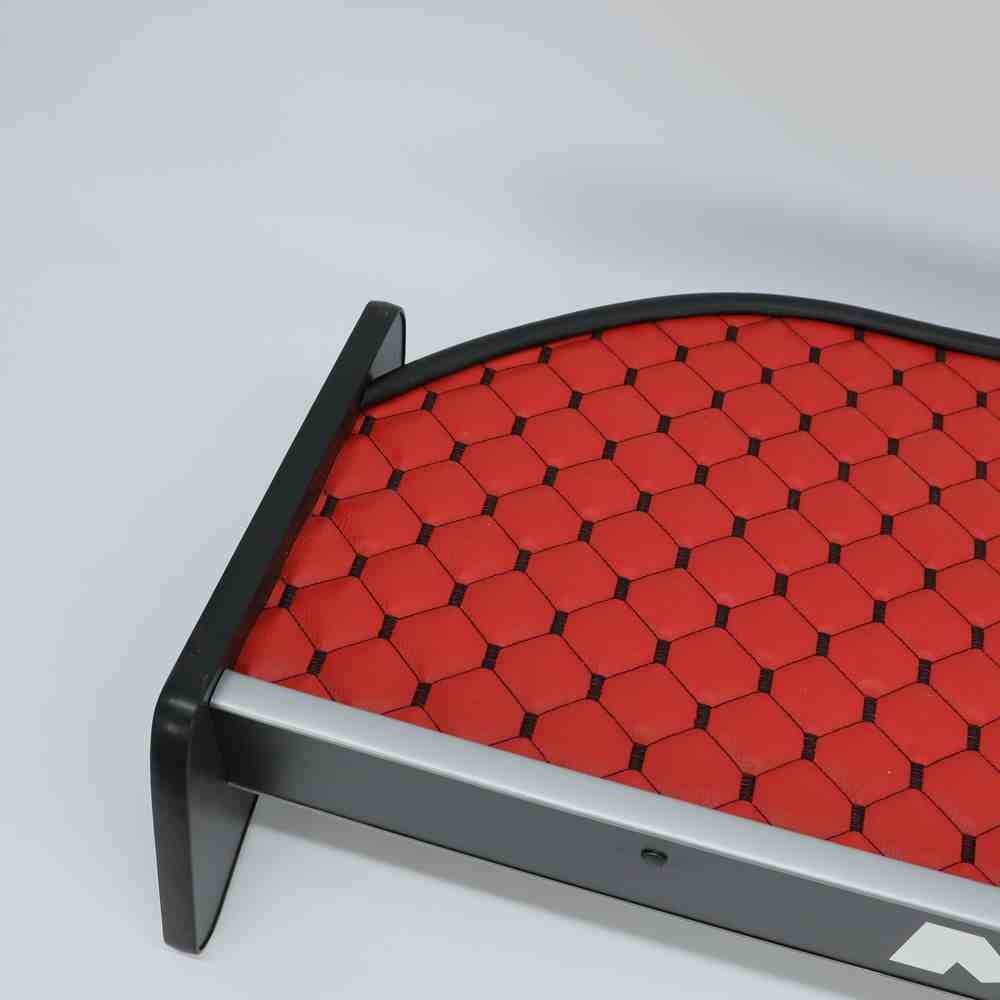 Полка кабины длинная MAN TGS красная\ST- Экокожа стёжка\