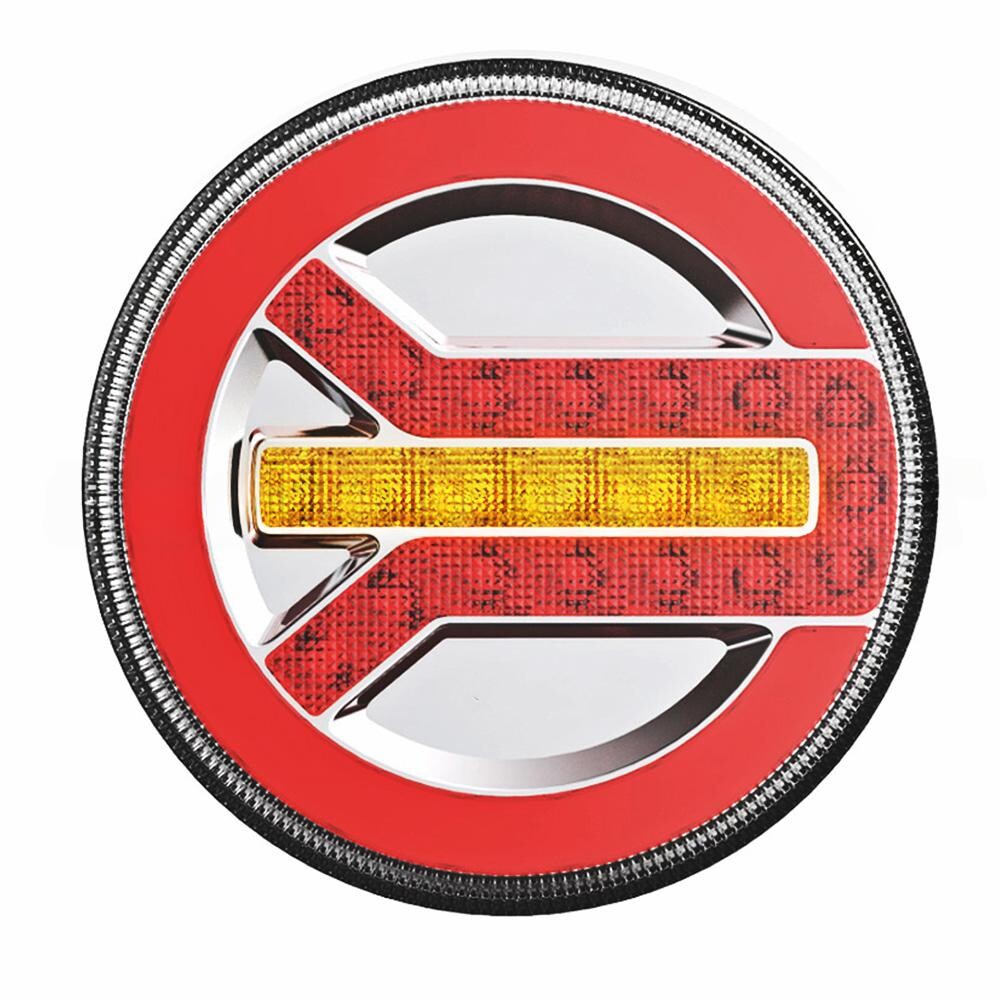 Фонарь задний диодный FERZE 10-30 в. 140х38 мм комб.круглый