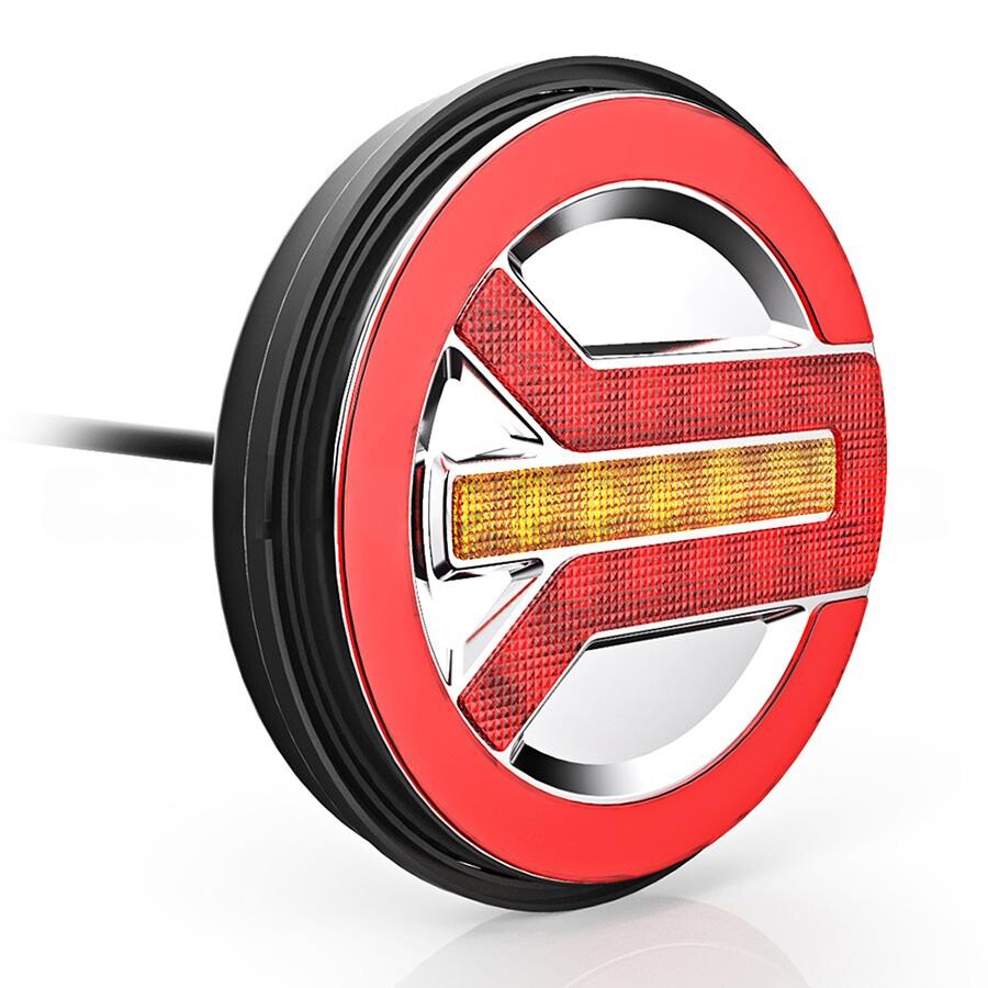 Фонарь задний диодный FERZE 10-30 в. 140х38 мм комб.круглый