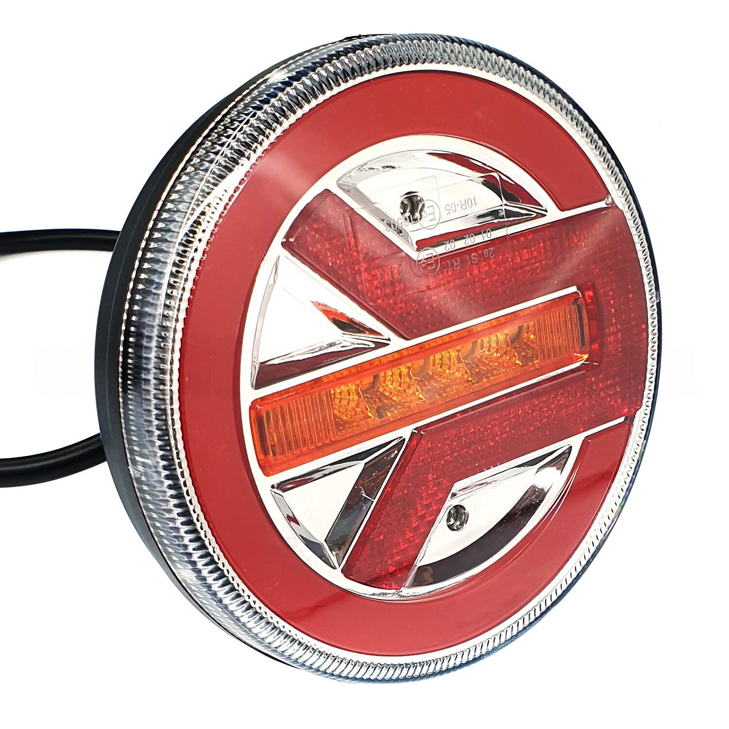 Фонарь задний диодный FERZE 10-30 в. 140х38 мм комб.круглый