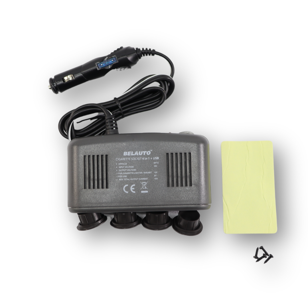 Разветвитель прикуривателя 4в1 +USB Белавто Разветвитель прикуривателя 4в1 +USB Белавто