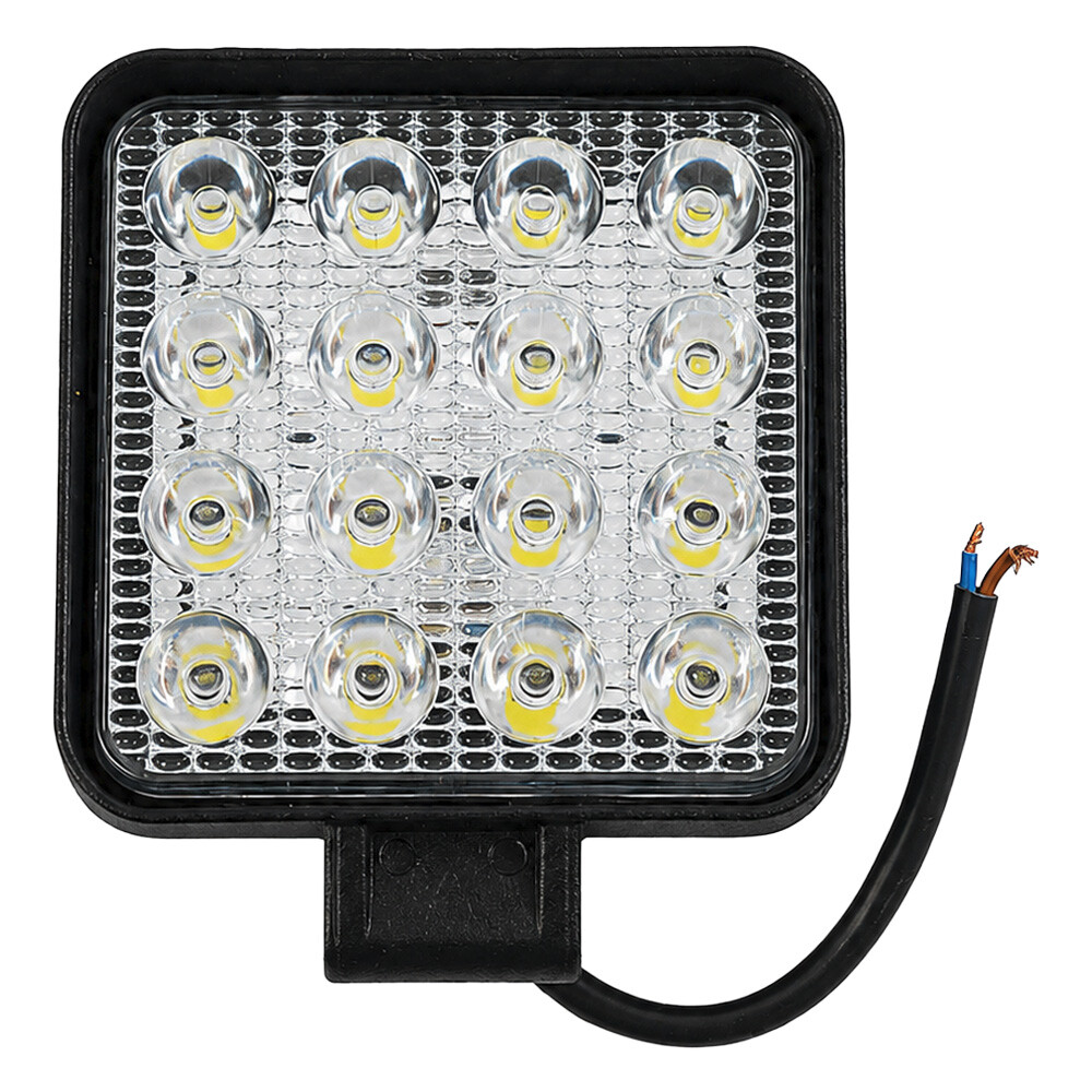 Фара універсальна діодна LED (16 діодів DC9-60V) \ квадрат.