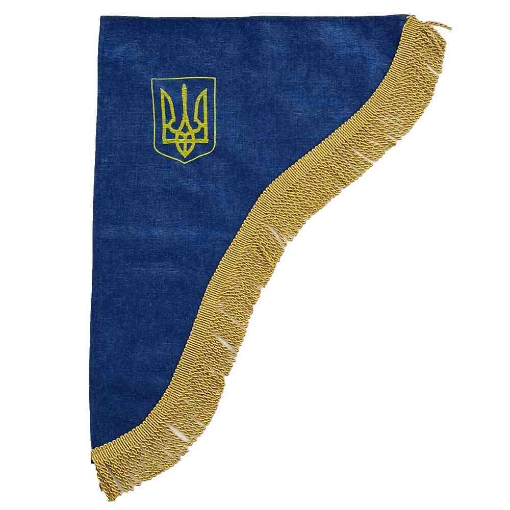 Шторка комп. УКРАИНА синяя (вышивка)