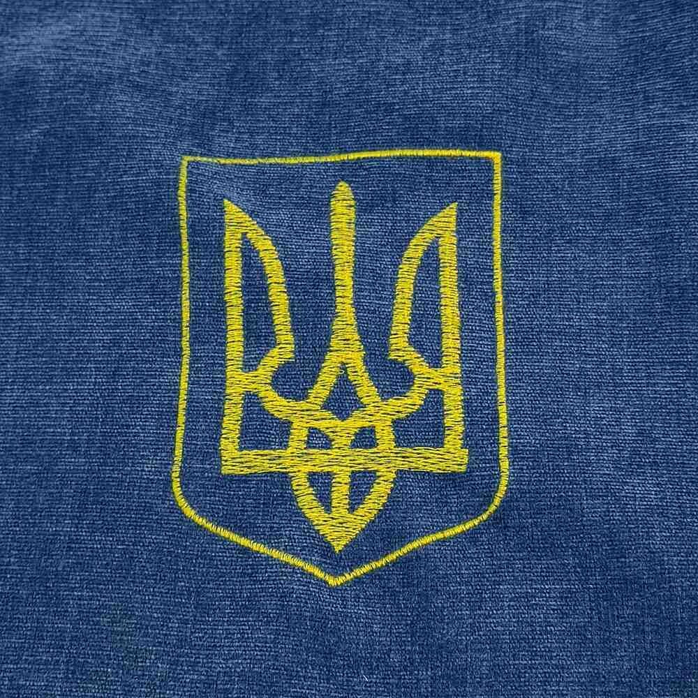 Шторка комп. УКРАИНА синяя (вышивка)