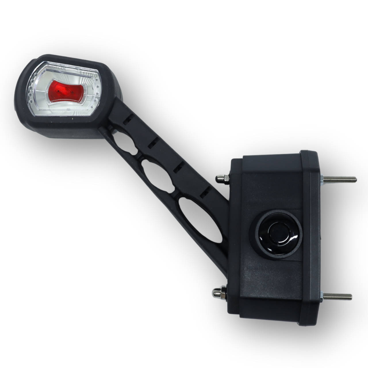 Фонарь габаритный рог LED 12-24 V  трехцветный 17см(с модулем датчика заднего хода)\HORPOL\ лев.