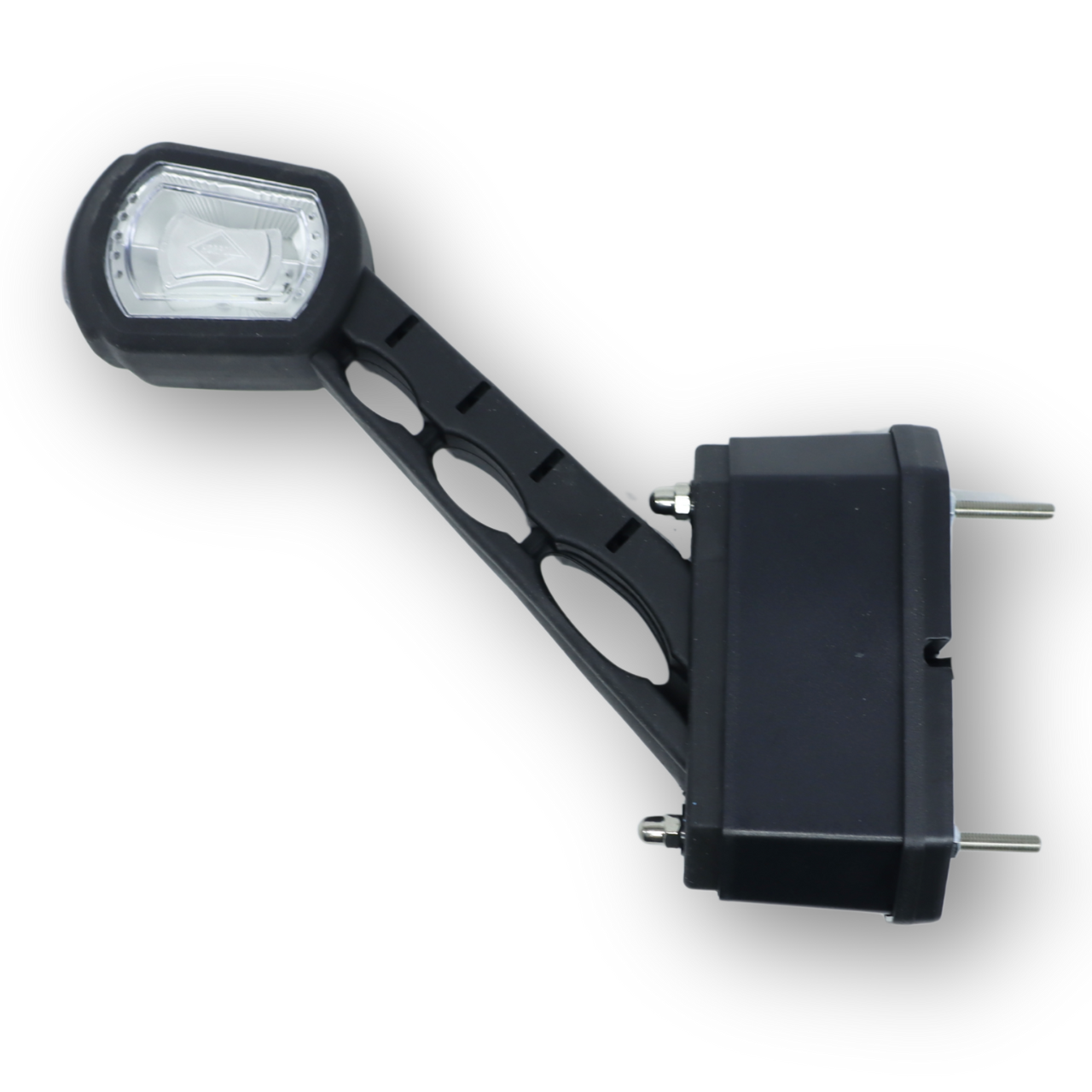 Фонарь габаритный рог LED 12-24 V  трехцветный 17см(с модулем датчика заднего хода)\HORPOL\ прав.