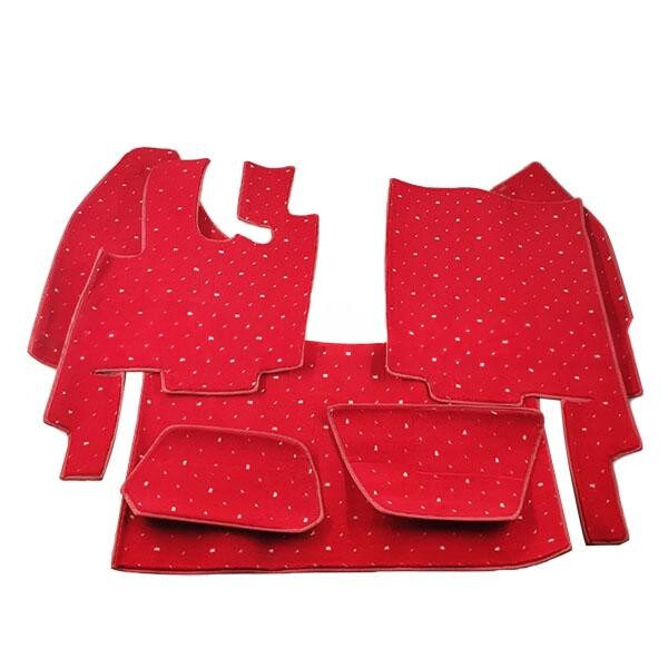 Коврик салона мягкий DAF XF 95 2005-2013(водитель+пассажир+средина) автомат \красный\ Коврик салона мягкий DAF XF 95 2005-2013(водитель+пассажир+средина) автомат \красный\