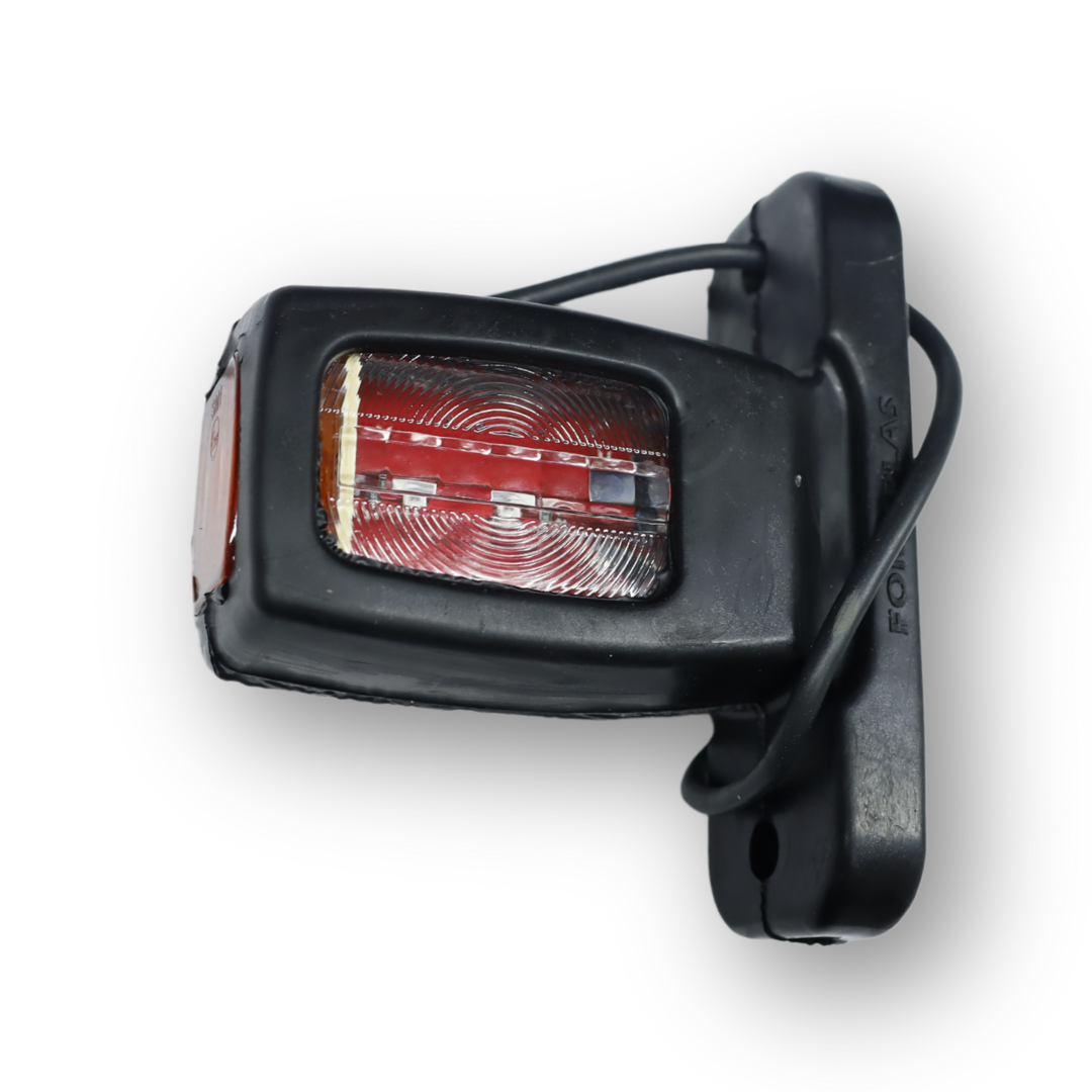 Фонарь габаритный рог трехцветный диодный 8.5см \F.PLAS\ Фонарь габаритный рог трехцветный диодный 8.5см \F.PLAS\