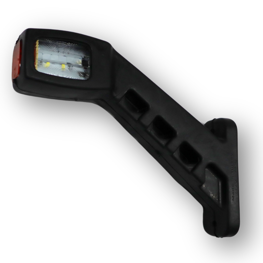 Фонарь габаритный рог трехцветный диодный 19см прозрачный \F.PLAS\ Фонарь габаритный рог трехцветный диодный 19см прозрачный \F.PLAS\