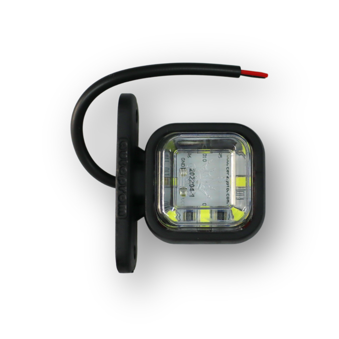 Фонарь габаритный рог LED 12-24 V прямой 4 см; 16 диодов; 6шт в пачке