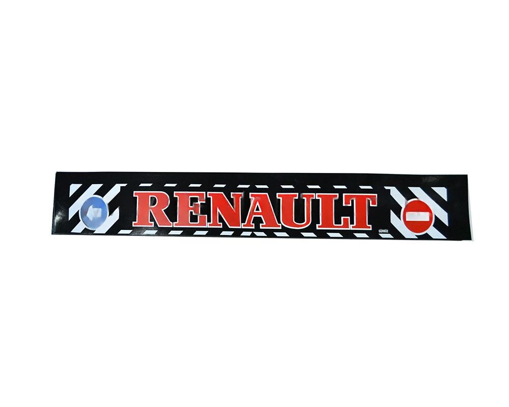 Брызговик с накаткой "метла" RENAULT  красный