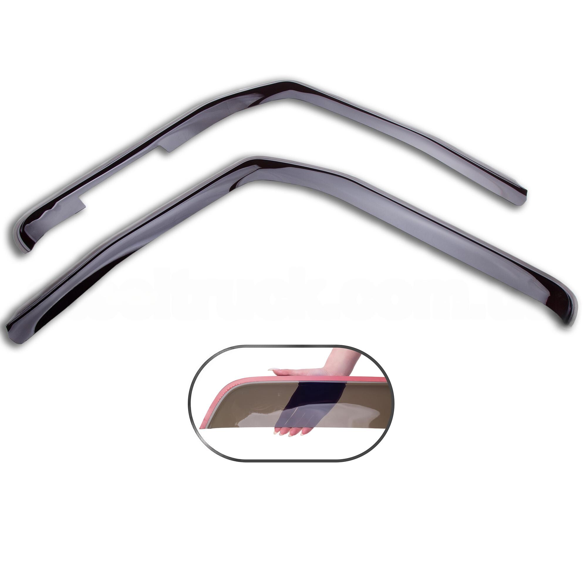 Ветровик VOLVO FH 13 \скотч\черный\